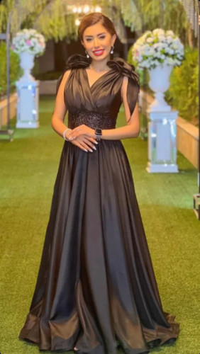 لباس مجلسی بلند دامن فون