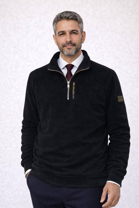 سویشرت نیم زیپ مردانه کرک دار چینی/گرم,شیک