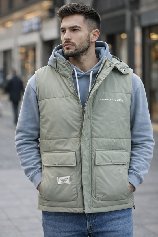 پافر مردانه کلاهدار اسپرت ,سبک، گرم و مناسب استفاده روزمره و استایل شهری